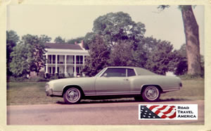 The 1972 Monte Carlo stopping at Lloyd Hall near Alexandria, Louisiana