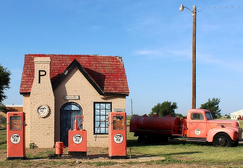 Phillips 66 service station in McLean Texas