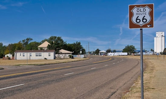Entering Vega, Texas on Old Route 66