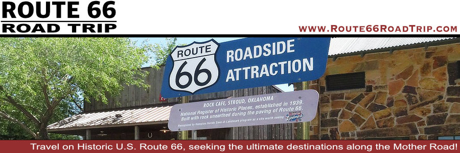The Rock Cafe, a popular roadside attraction in Stroud, Oklahoma, on Historic U.S. Route 66
