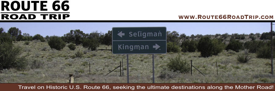 Road trip along Route 66 from Seligman to Kingman, Arizona
