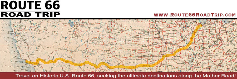Maps of all eight states through which Route 66 traversed