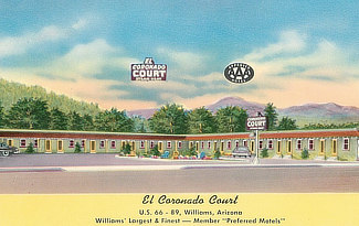 El Coronado Court on US Highway 66 in Williams, Arizona