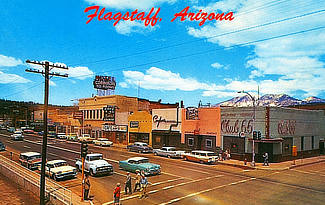 Downtown Flagstaff, Arizona circa 1950s