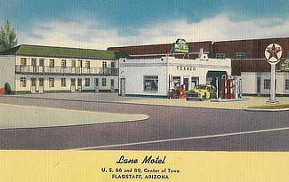 Lane Motel in the center of Flagstaff, Arizona