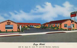 Sage Motel at 220 W. Main Street in Barstow, California on Route 66