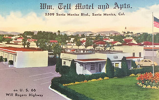William Tell Motel and Apartments, on U.S. Highway 66, Santa Monica, California