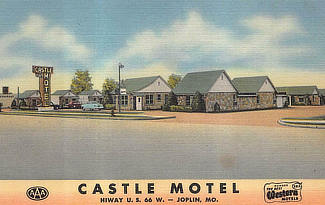 Castle Motel on U.S. Highway 66 in Joplin, MIssouri