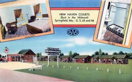 New Haven Courts, Springfield, Missouri, on Historic Route 66