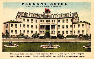 The Pennant Hotel on Route 66 in Rolla, Missouri