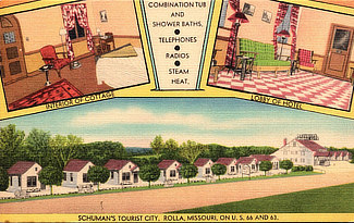 Schuman's Tourist City on U.S. Highway 66 in Rolla, Missouri