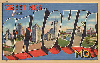 Greetings from St. Louis, Missouri, on Historic U.S. Route 66