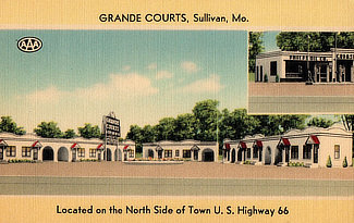 Grande Courts located on the north side of Sullivan, Missouri on U.S. Highway 66