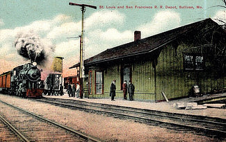 St. Louis and San Francisco Railroad Depot in Sullivan, Missouri