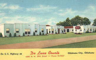 De Luxe Courts, 4500 NW 39th Street, U.S. Highway 66, Oklahoma City Oklahoma