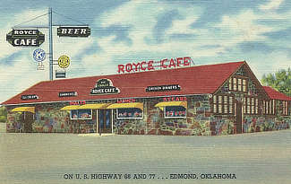 Royce Cafe in Edmond, Oklahoma on U.S. Route 66