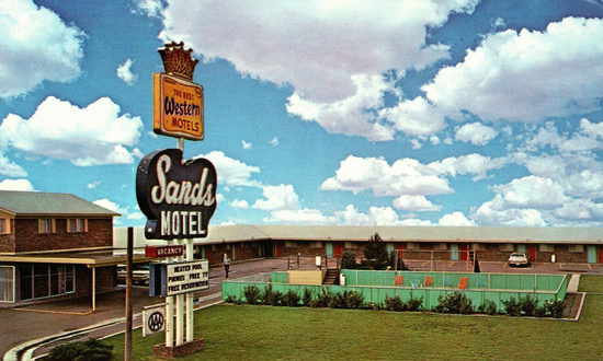 The Sands Motel on U.S. Highway 66 in Vega, Texas