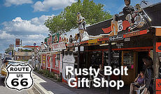 The Rusty Bolt Gift Shop in Seligman, Arizona