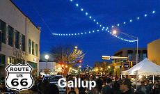 Gallup on Route 66 in New Mexico