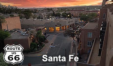 Santa Fe on Route 66 in New Mexico