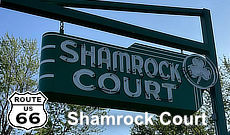 The Historic Shamrock Court in Sullivan, Missour, on U.S. Route 66