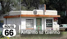 Route 66 Road Trip westbound from Amarillo to Glenrio Route 66 Road Trip westbound from Amarillo to Glenrio