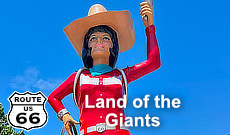 The Land of the Giants on East 11th Street in Tulsa, Oklahoma