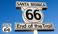 End of the Trail, at the Santa Monica Pier, California