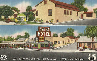Swain's Motel at 511 Broadway, U.S. Highway 66, Needles, California Swain's Motel at 511 Broadway, U.S. Highway 66, Needles, California