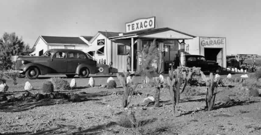 Siberia, California Texaco service station and post office between Bagdad and Ludlow Siberia Texaco service station and post office in Ludlow, California