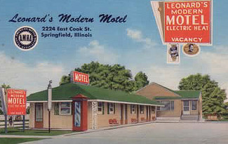Leonard's Modern Motel - Springfield, Illinois Leonard's Modern Motel - Springfield, Illinois