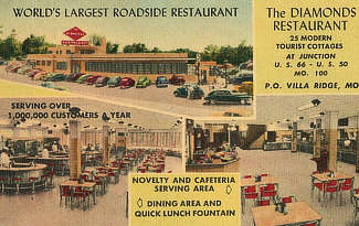 The Diamonds Restaurant, World's Largest Roadside Restaurant, Villa Ridge, Missouri The Diamonds Restaurant, World's Largest Roadside Restaurant, Villa Ridge, Missouri