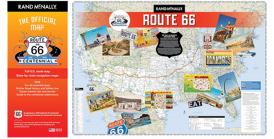 Rand McNally Official Route 66 Centennial Map ... at Amazon