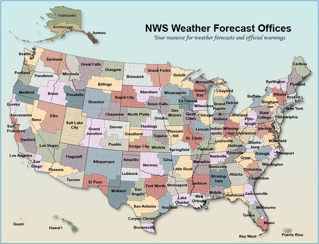 Map of NWS Offices