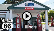 Video tour of a Route 66 road trip in Illinois